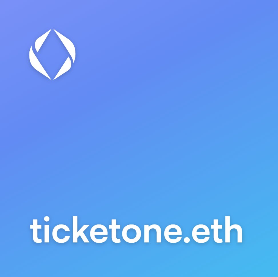 Salmone_3020's tweet photo. Good evening everyone!
I am glad to announce this #ens I just bought today, the biggest event ticket seller in Italy regarding #music, #theater, #sport, #cinema and #culture
Ladies and gentleman, #ticketone.eth 😎

#ensdomain #EthereumNameService #ensethereum #nft #ethereum @eth https://t.co/Wi8Lhkz0re