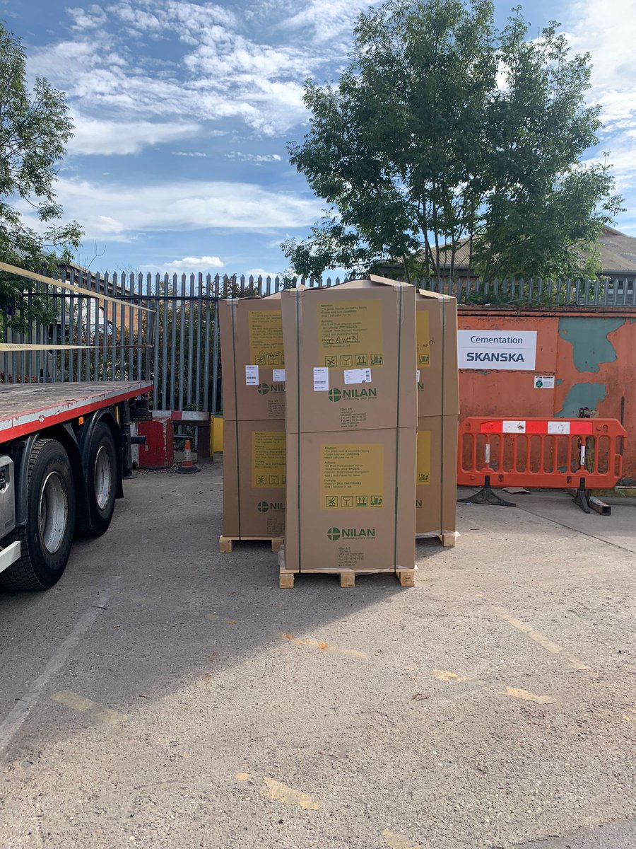 nilan_uk's tweet photo. The sun is shining and batches of units are arriving on site - Happy days! https://t.co/JoQrO4YnMk