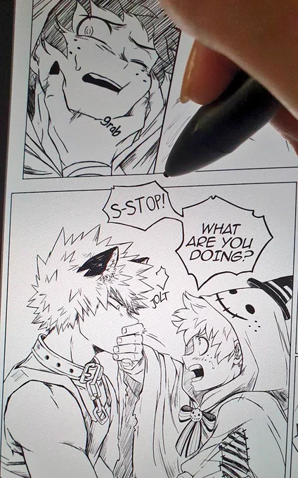 Aww!! Almost done!! Tomorrow i will post this short bkdk comic with the Halloween AU at last 👻🐺 (it was hard to do... hope you like it 🥲) 