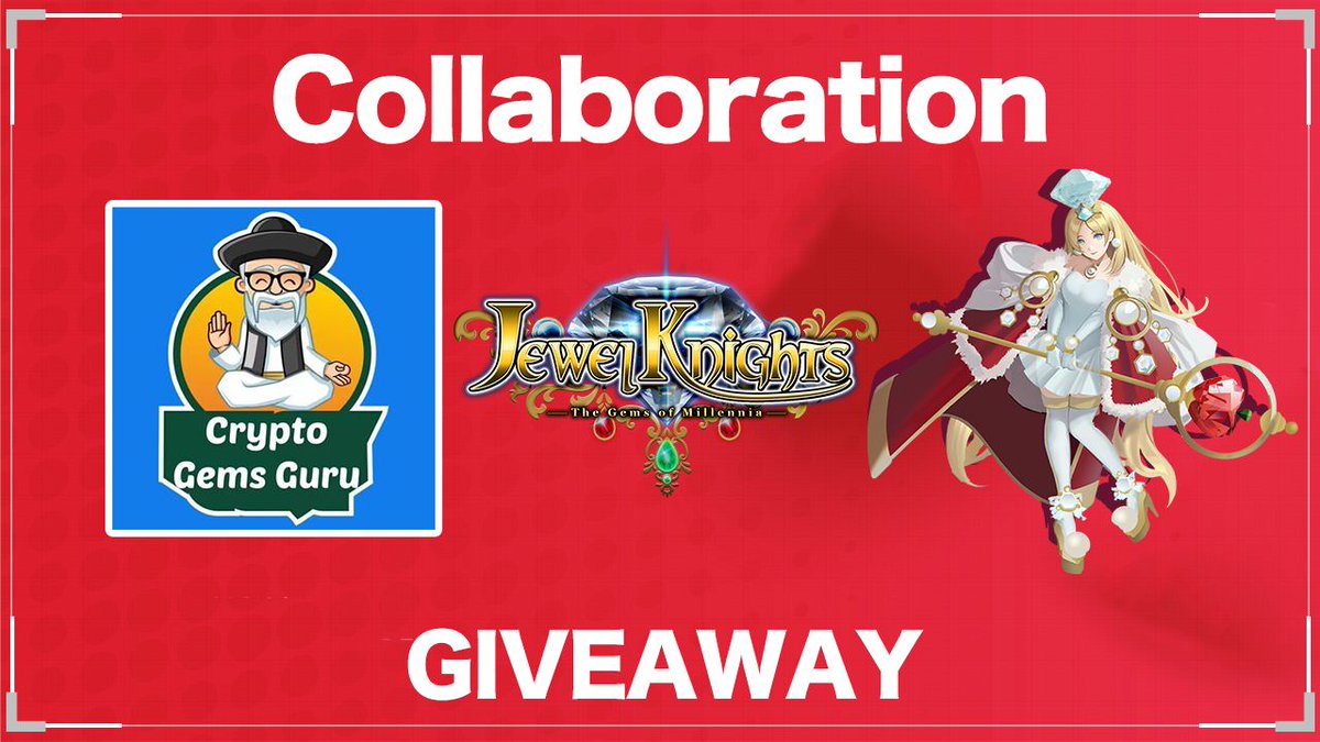 💎🎁 Jewel Knights Giveaway 🎁💎

Collaborated with a game project for Giveaway 🤑 1 follower of mine &amp; <a href="/jewel_knights/">Jewel Knights</a> will win $50 🔥🔥

✅ Follow <a href="/jewel_knights/">Jewel Knights</a>

✅ Retweet and Like this tweet♥
✅ Tag 3 friends and comment✨

#JewelKnights #Giveaway #Airdrop