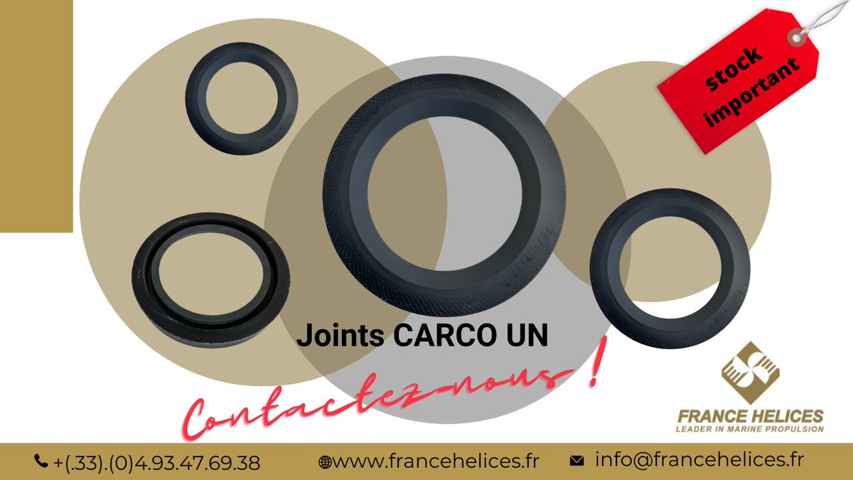 francehelices's tweet photo. Pour vos joints CARCO, consultez @francehelices : info@francehelices.fr
Envoi rapide de joints CARCO
#carco #carcoseal #etancheite #joint #carcoun #bateau #navire #francehelices #seal #customsealing #lipseal #seals #jointcarco #jointalevre #jointlevre #peche #navirepro https://t.co/QROsT4KpMG