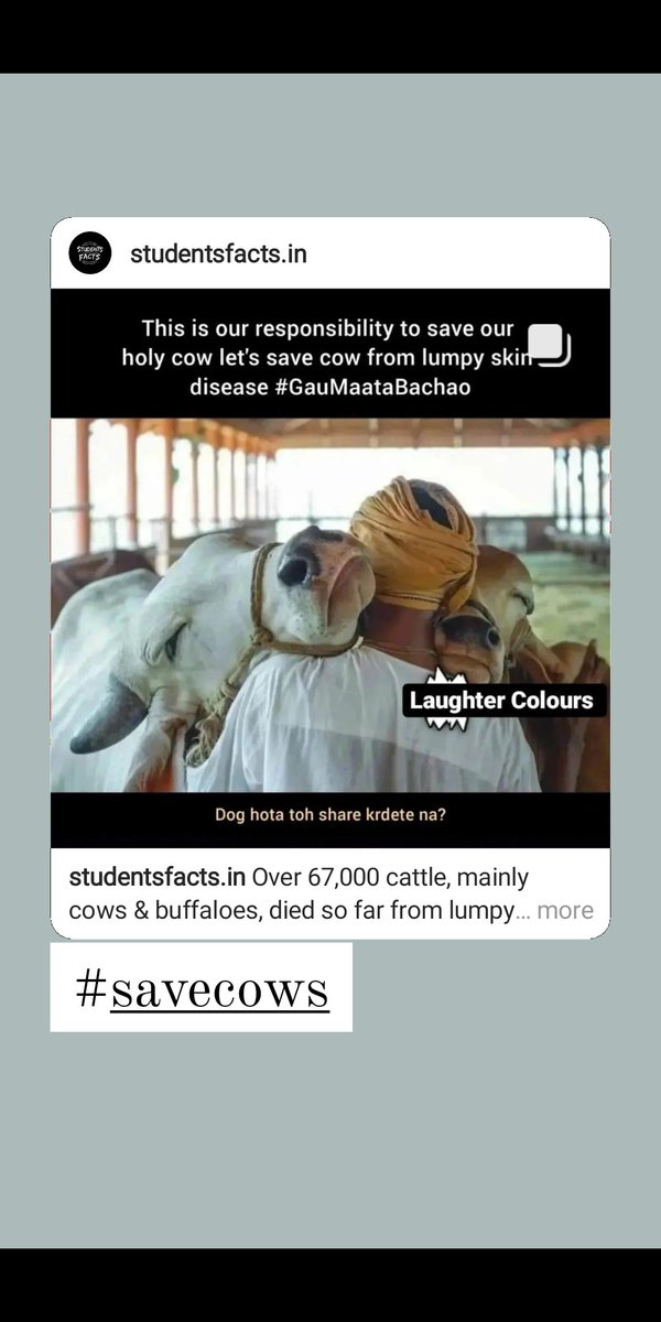 Gautam___ll's tweet photo. stand with cows #goumatabachao #savecows https://t.co/lQit0T5Fxq