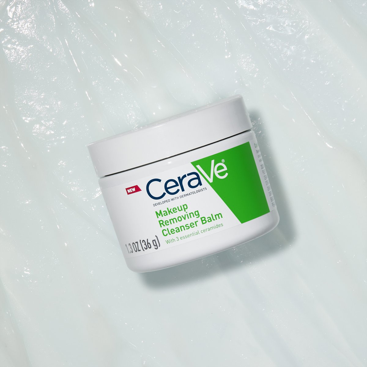 Makeup Removing Cleanser Balm has a velvety texture that works to effectively dissolve longwear makeup, dirt, and excess oil with no greasy residue left on the skin 😊 Which CeraVe product do you use to remove your makeup? #CeraVe #DevelopedWithDerms
