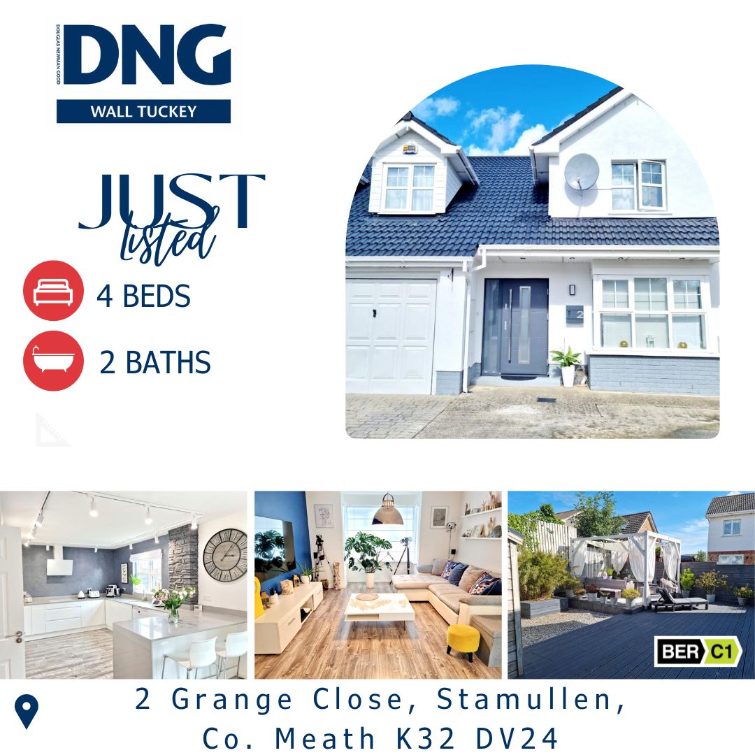 WallTuckeyProp's tweet photo. NEW TO THE MARKET

2 Grange Close, Stamullen, Co. Meath

Modern 4 bedroom semi-detached property with many exceptional extras.

Viewing a must!!

https://t.co/4VN8kzRccZ

#yourmoveourpeople https://t.co/pirVRrMHxg