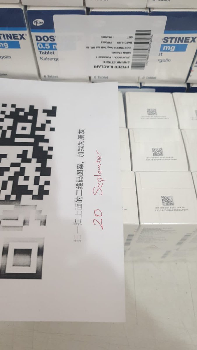 Jinecazpharma's tweet photo. 卡麦角林 2024 01 新日期 价格实惠 欢迎联系

#卡麦角林 #回奶 #健身 #健美 #孕妇 #高泌乳 #土耳其 #药品 #药物 https://t.co/4iZX7TLTk4