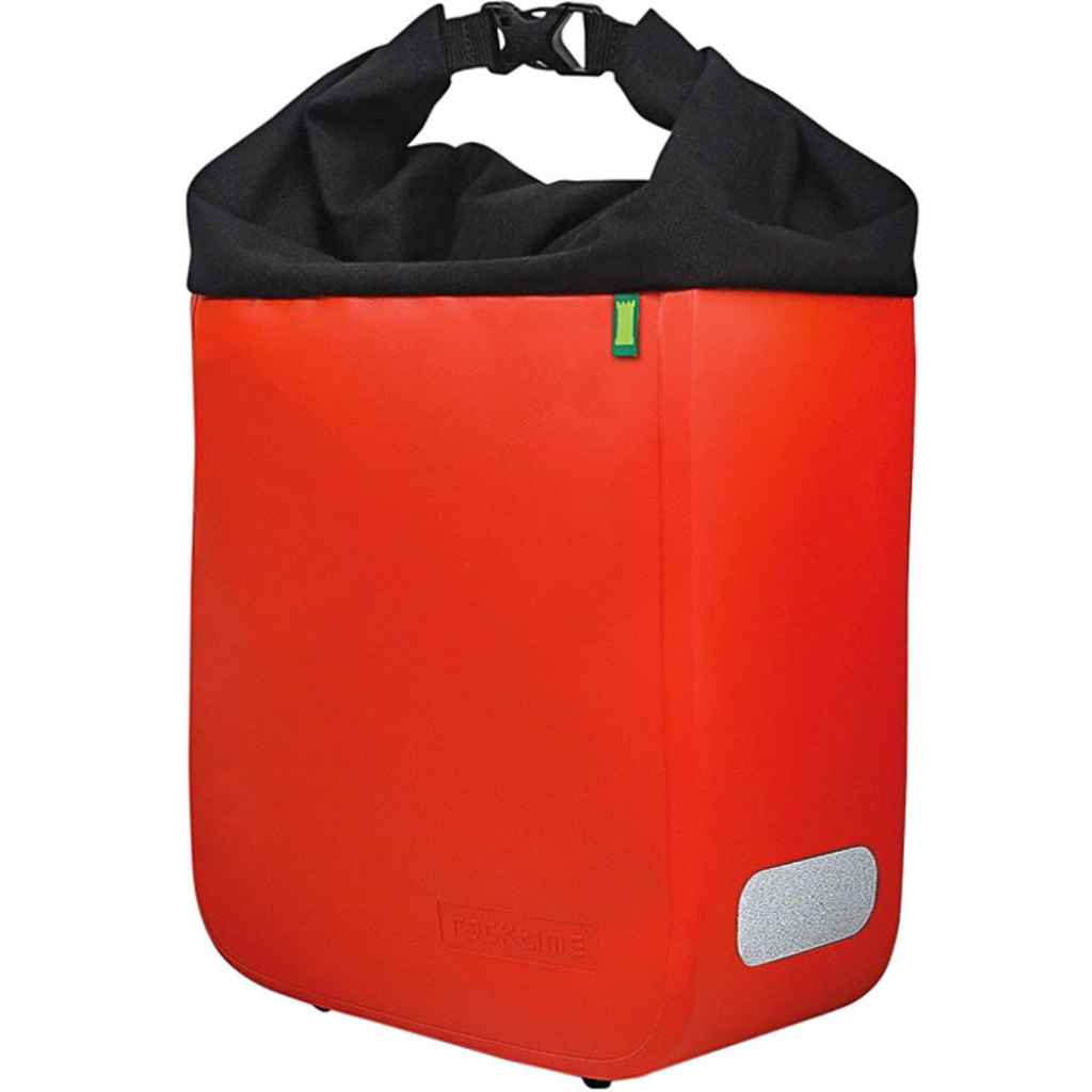 (Enkele fietstas Donna Zwart/Oranje - 15L) - fietsmandkopen.nl/product/enkele… #fiets #fietsen #fietsmand #avontuur