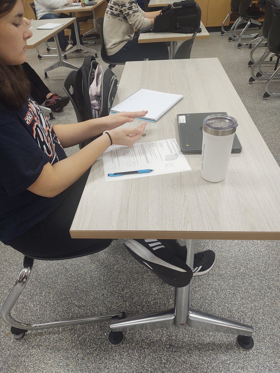 Fall Creek Biotechnology Students examined hereditary- expected outcome versus actual outcome using pennies. #inquiry #gocrickets #teachag <a href="/fccrickets/">Fall Creek School District</a>