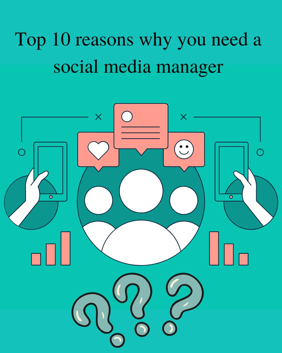 Jony70606160's tweet photo. Top 10 Reasons Why You Need a Social Media Manager?
1. Creative Content 💌 2. Customer Relations 🛃3. Employee Recruitment 👫4. Strategy Development 👩‍💻5. Platform Analysis 📈6. Account Prioritization 🥇7.Increased...Click on the link https://t.co/obLTfVvX4P Read the Full Article https://t.co/uszfNlidqJ