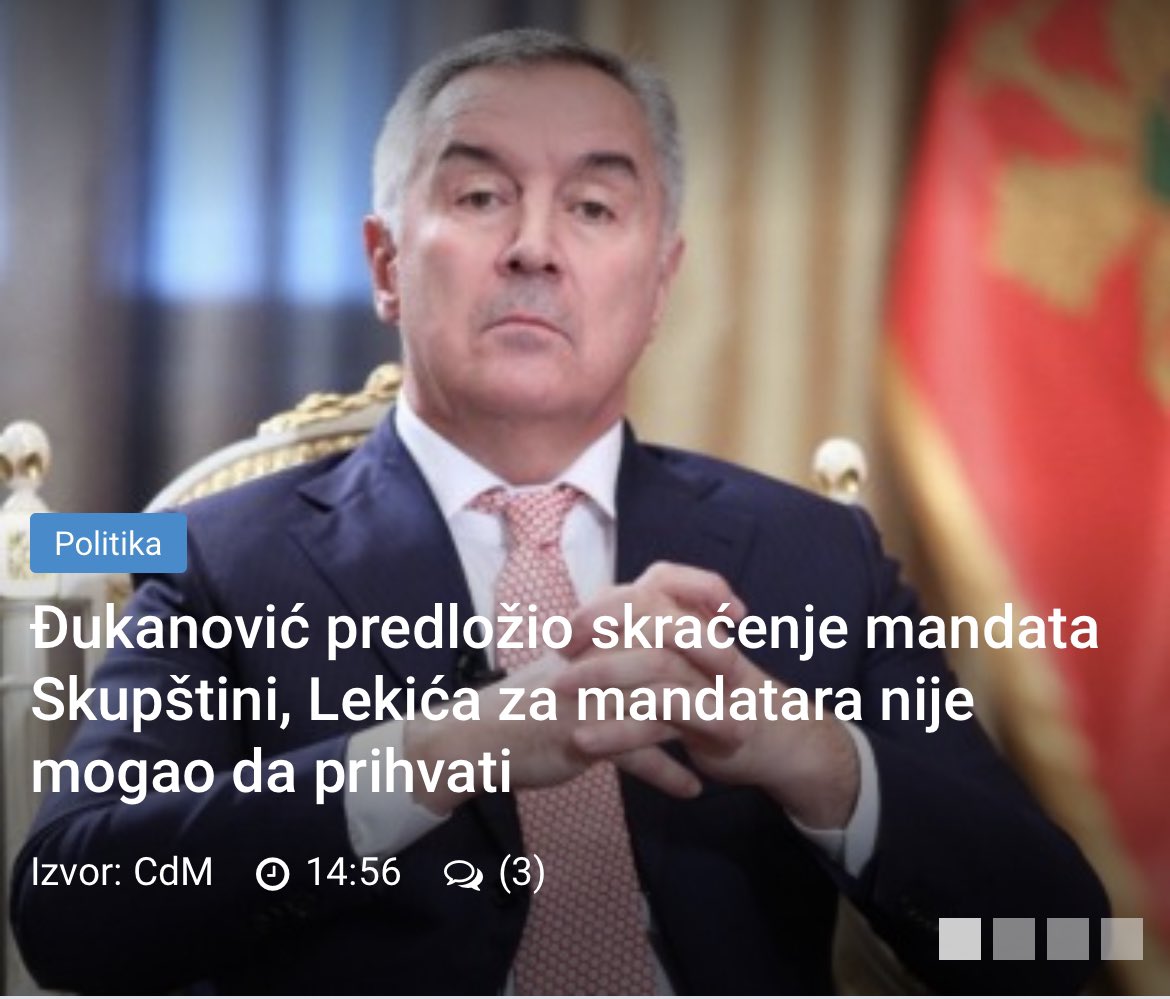 damirsehovic's tweet photo. Odgovorno.

Izbori su jedino, ali i najpravednije rješenje, za izlazak iz najveće političke krize u kojoj se 🇲🇪 našla, zahvaljujući nesposobnoj vlasti u protekle 2 godine.

Sve ostalo bi bilo gubljenje dragocjenog vremena i poigravanje sa strpljenjem i sudbinom naših građana. https://t.co/h4qRfGwpFC