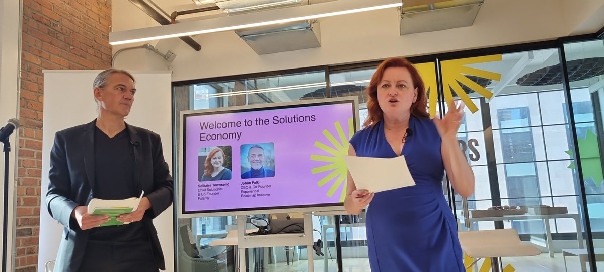 "Solutions are cool" check out the #SolutionsHouse on #ClimateWeekNYC