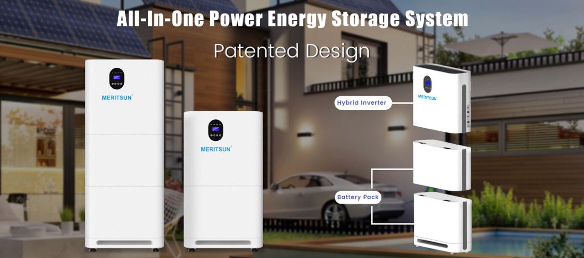 MeritsunPower's tweet photo. Good news! π£
#MeritSun officially launched the Patented Design All-in-One Power #EnergySystem !!!
Unrivaled modular #patenteddesign that combines battery. Adopt advanced lithium iron phosphate technology,good heat dissipation and variety of capacities to meet your needs. https://t.co/v8AK2xmgFy