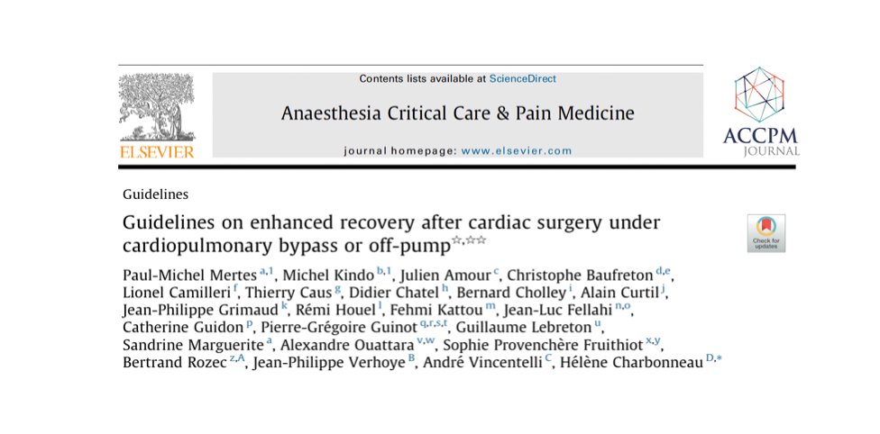 AccpmJ's tweet photo. 🚨Guidelines🚨

✨Enhanced recovery after cardiac surgery under cardiopulmonary bypass or off-pump ✨

#ERACS 🫀

 Accessible in #OpenAccess 👇
🔗https://t.co/cv1Nnnfpec

#guidelines #cardiacsurgery #SFCTCV #SFAR https://t.co/IRdrMdftsy