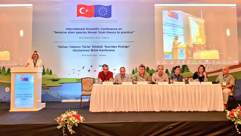 teriasturk_eu's tweet photo. Panel on “Exchange of experience with conference participants on impact & management of invasive species” starts at the last session on the second day of #TerIASConference. https://t.co/rsywFlgsEl