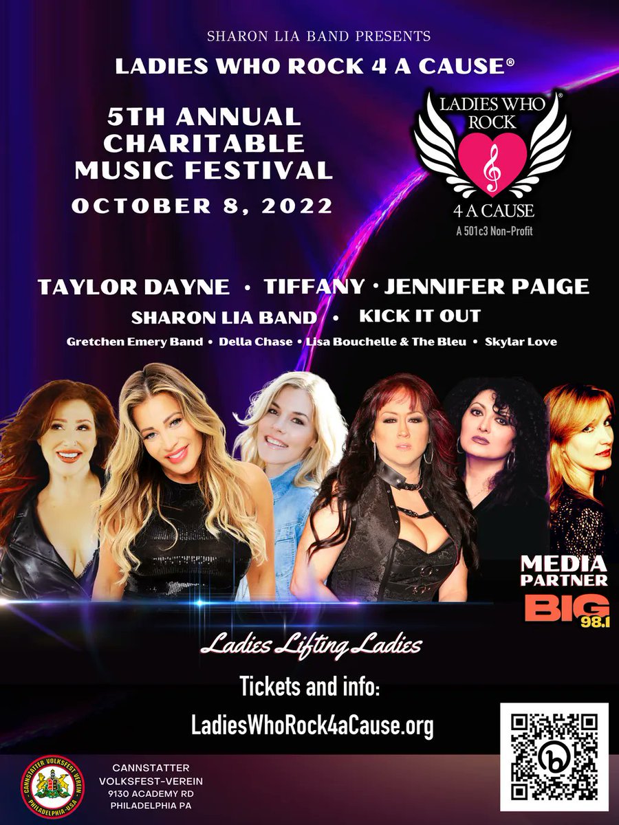 discmakers's tweet photo. You have to check out the 5th Annual Ladies Who Rock 4 A Cause Festival @lwr4ac coming to Philly in a few short weeks. This incredible lineup of wonderful ladies lifting other ladies is selling out!
You can still grab General Admission here: https://t.co/X6Kzzeyp9X
@SharonLiaBand https://t.co/ivYphl2GmV