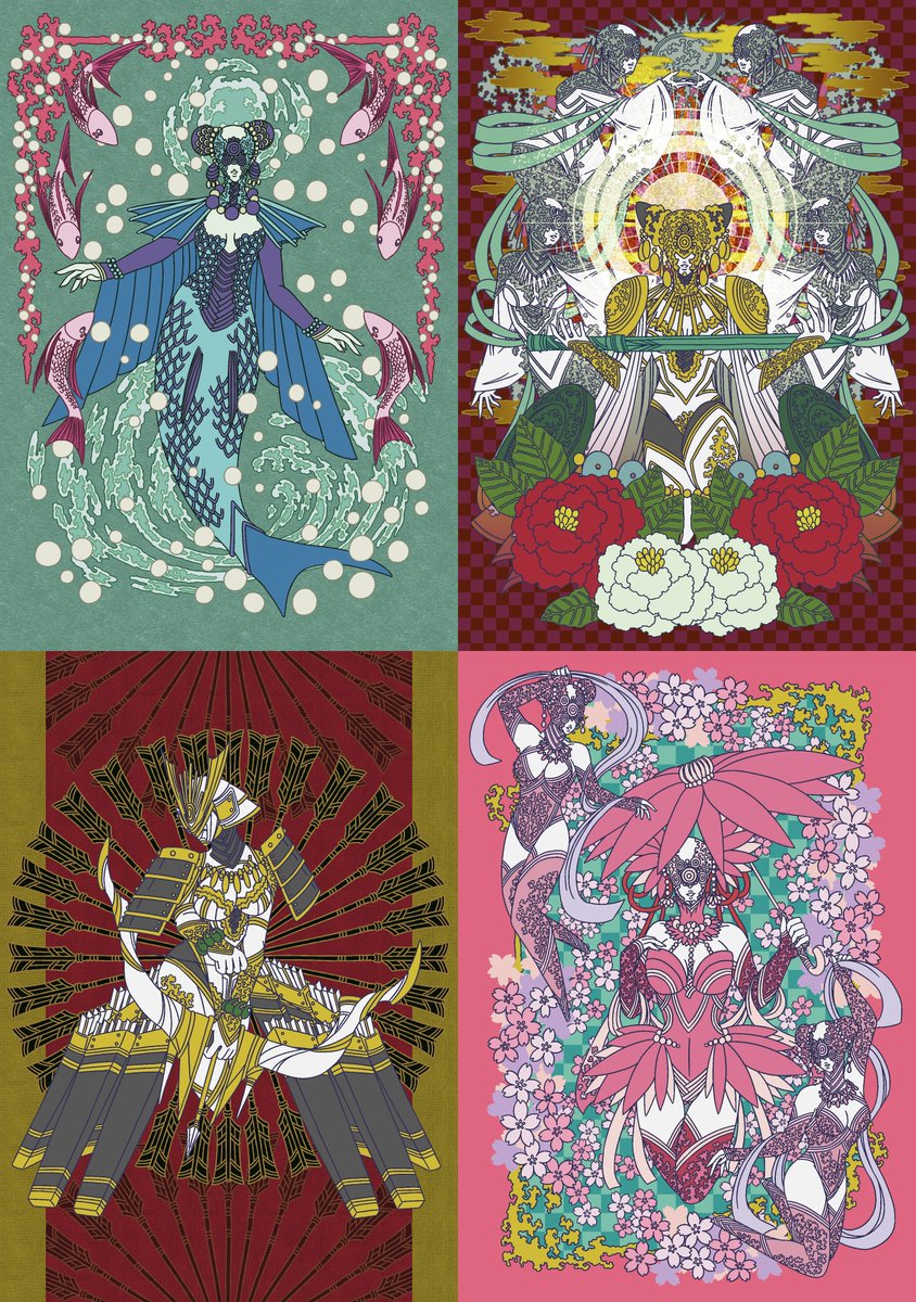 motton24's tweet photo. 神話に出てくる神様を人の姿で描いたり、人外の姿で描いたりとマイペースに描いています。日本神話を主に神話創作をしています。たまに海外の神話の神様を描いたりします。 https://t.co/tNi5vTZMcn