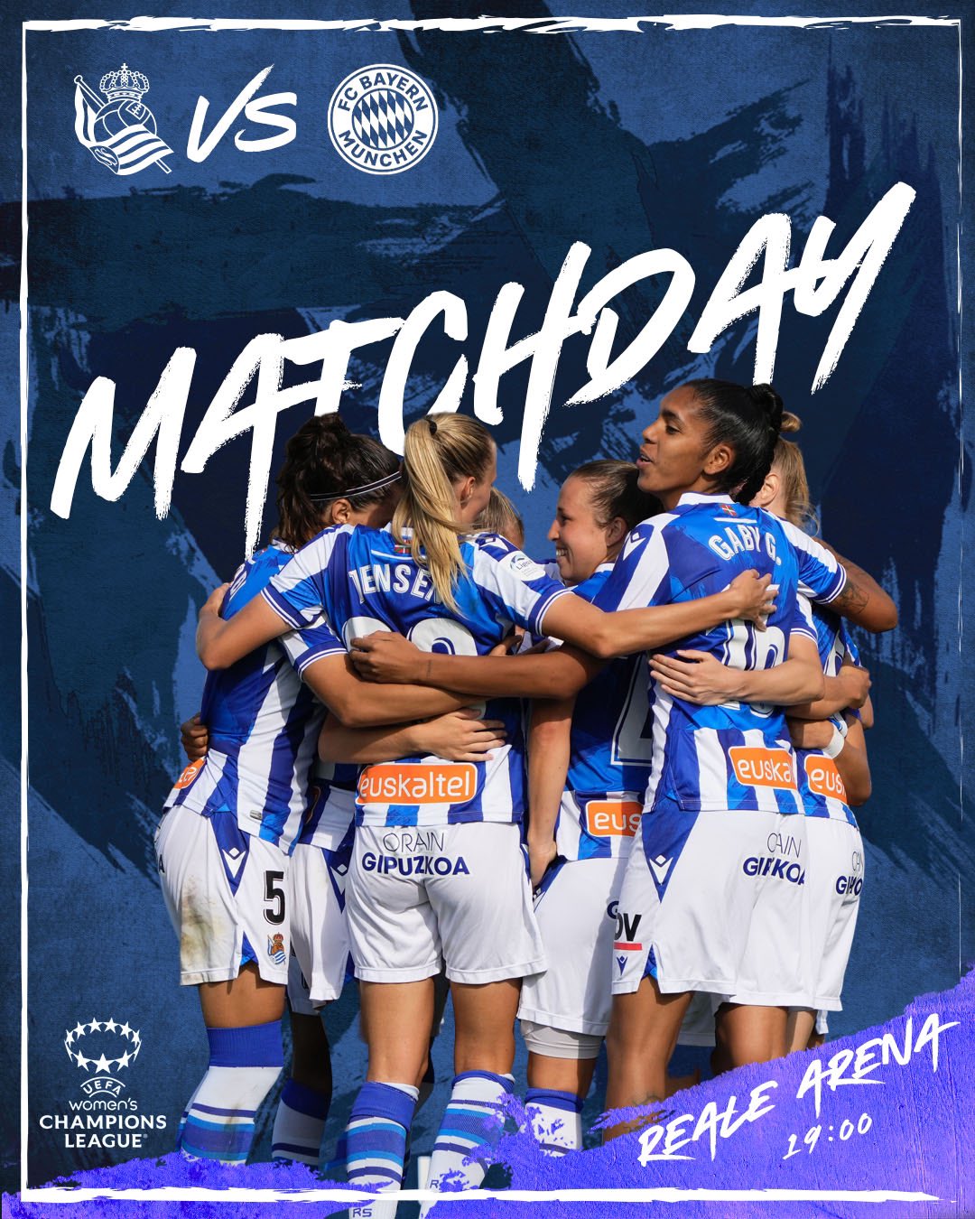レアル ソシエダ 女子チームは今日19 00 翌2 00 日本時間 バイエルン ミュンヘンと対戦 女子clの大一番 グッドラック Uwcl Aurrerareala T Co Rzhvdih3e6 Twitter