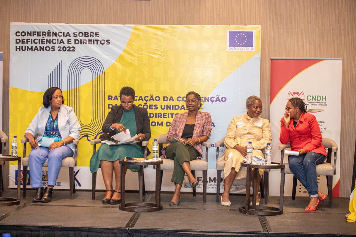 FAMODMOZ's tweet photo. Iniciamos o dia com o 1ª Painel " Avanços e Desafios na implementação à Luz Convenção sobre os Direitos das Pessoas com Defêciencia"

#FAMOD
#CNDHmoz
#CRPDmoz10Anos
#UEmoz https://t.co/Tfz3hWL158