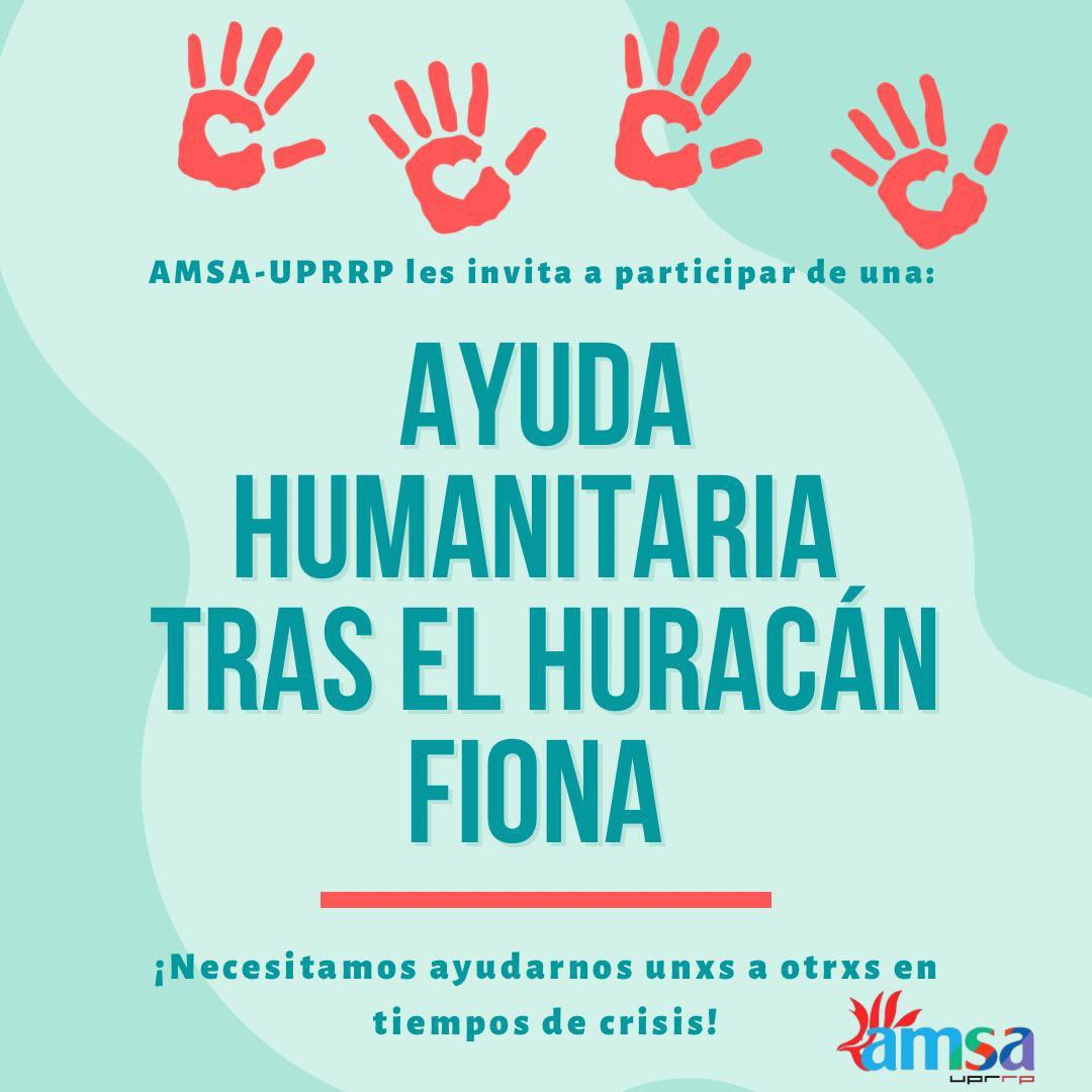 FriendsMSFuprrp's tweet photo. ¡Saludos a todes! Esperamos que se encuentren bien. 

Como sabemos, el pasado domingo el #huracán #Fiona azotó a la isla dejando a muchos puertorriqueños sin hogar y con falta de recursos. https://t.co/vcyNro3NmK
