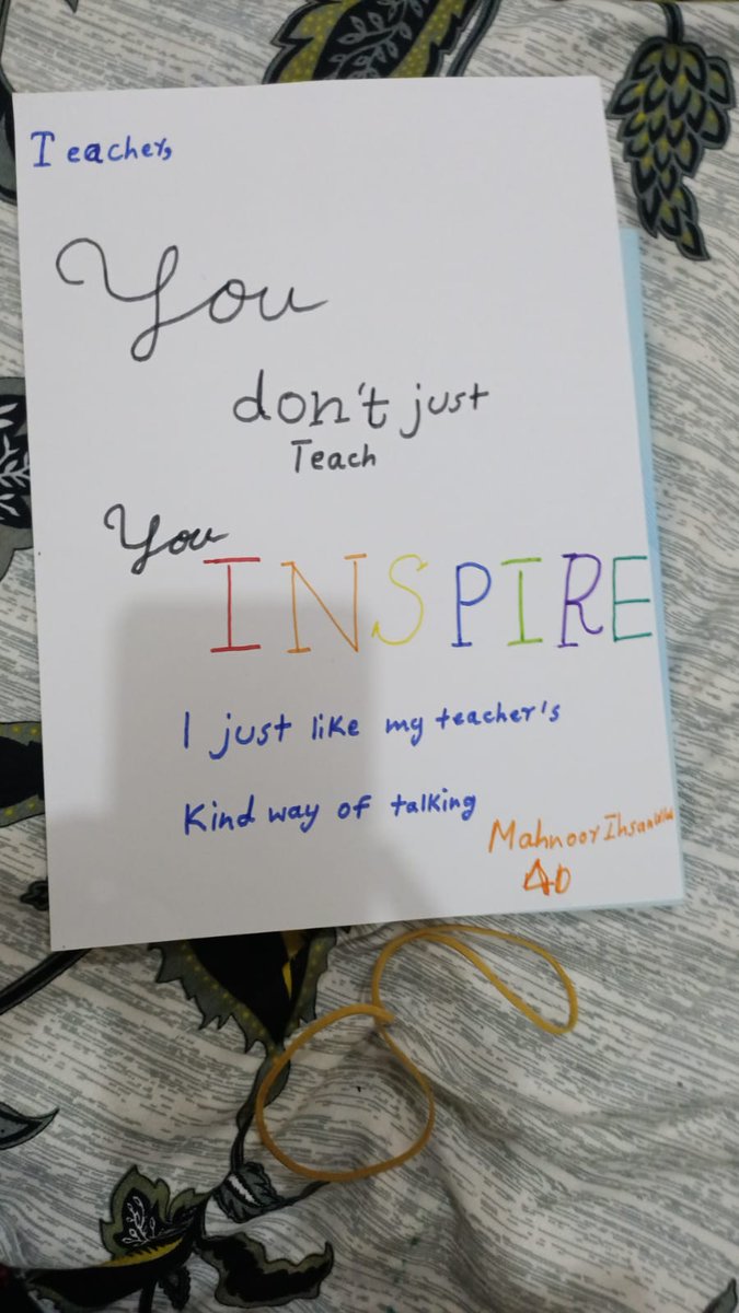 NaziaNaseer9's tweet photo. Summer gratitude task   Find something from your teacher to find something good today
#t4edu #moeuae #adek #strongschools #bestschoolprize 
@t4educ  @moeuaeofficial @adek_tweet
 @shiningstarschl https://t.co/QptfVjDjmL