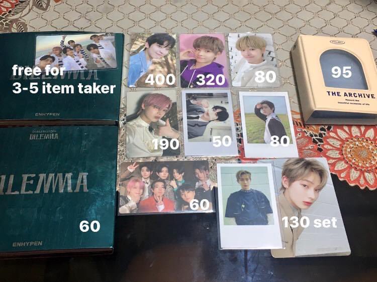 0724cart's tweet photo. ꒰ #cart0724sells ꒱
⤿ Prices are indicated in the pic

✴︎ All are onhand!

𓂋 D:D albums- 90 ea
𓂋 D:A albums w book mark- 110 ea
𓂋 Hype album- 110
𓂋 2p cow print collbook- 100

╰ if getting sunoo wev pob and riki gp21 rpc must get 1-2 more items 

t. enhypen . . . 🪷 https://t.co/M1zsOyU0bR