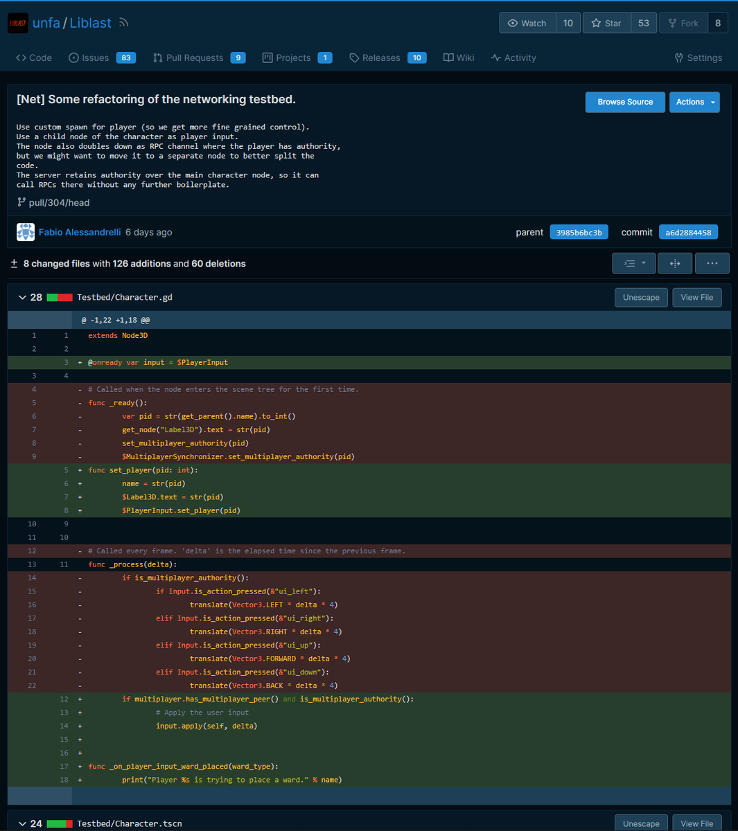 unfa's tweet image. #Liblast is a (WIP) #libre FPS #multiplayer #game. As far as I know it's the first project of this kind done with #Godot4. We've been going through growing pains working with Godot 4 pre-alpha and then alpha. Now it is in beta and Liblast is getting help… mastodon.social/@unfa/10903096…