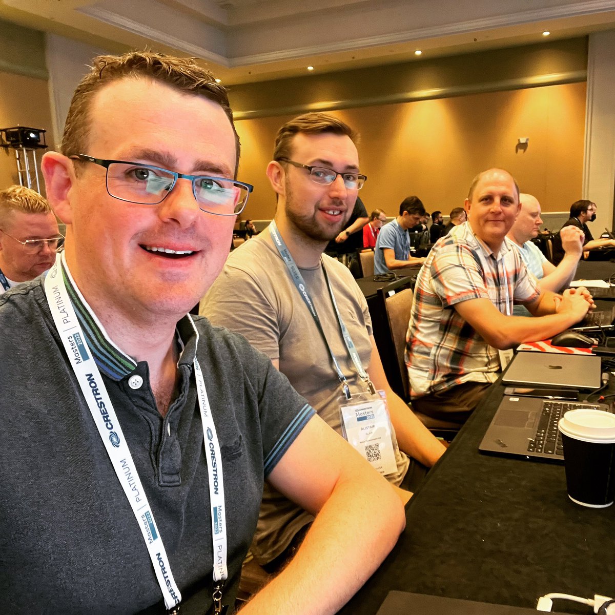 aptyx_tech's tweet photo. Team Aptyx ready for Crestron Masters 2022, here we go!! #CrestronMasters #Training #CrestronMasters22 https://t.co/Y93vS3XZJS