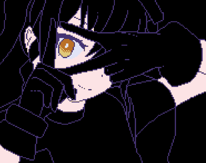 最近は心を入れ替えてドットの線画を丁寧にしているんだ 
