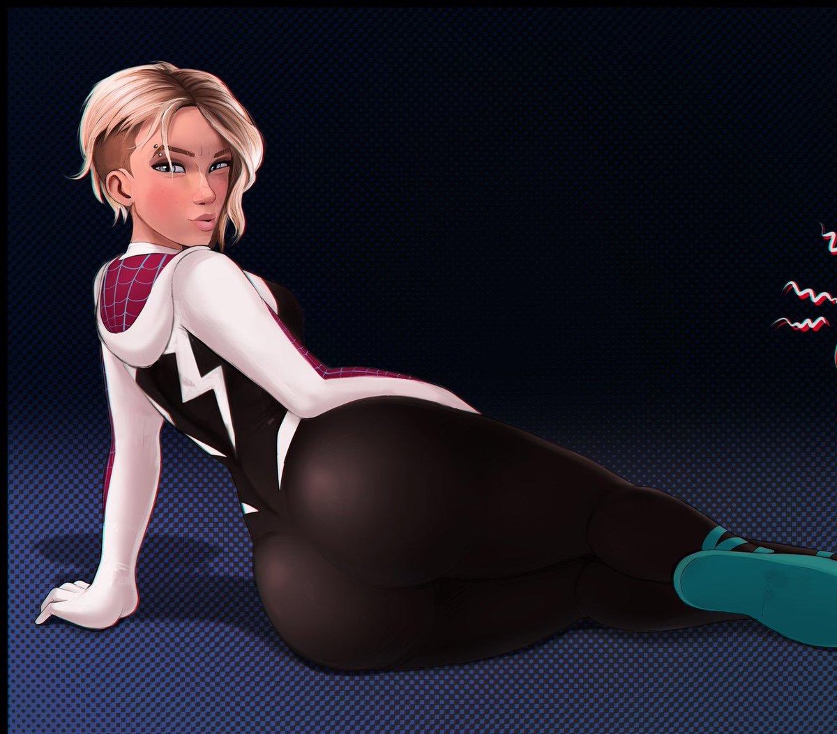 𝗚𝘄𝗲𝗻 𝗦𝘁𝗮𝗰𝘆
————————————
🤍Pansexual
🕷Student and Superhero
🤍Switch
🕷Loves shooting webs
🤍Lewd and Taboo themes
               
              ♡ &amp; ↻?