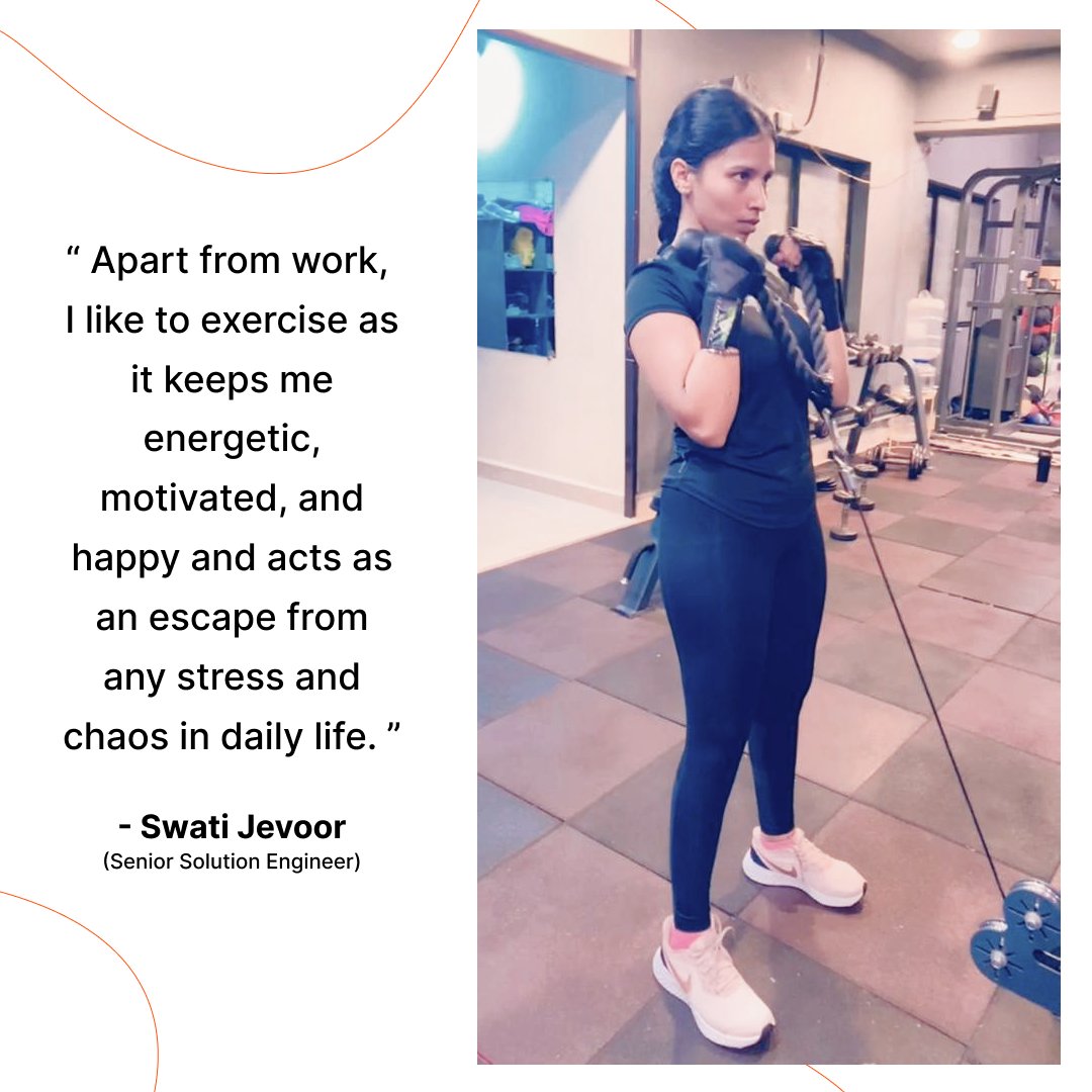 deqodesolutions's tweet image. Meet Swati Jevoor, our Senior Solution Engineer, whose love for all things tech brought her to Deqode. 

#Beyourselfandmore #worklifebalance #letsdecode #LifeAtDeqode #team #Deqode #joinDeqode