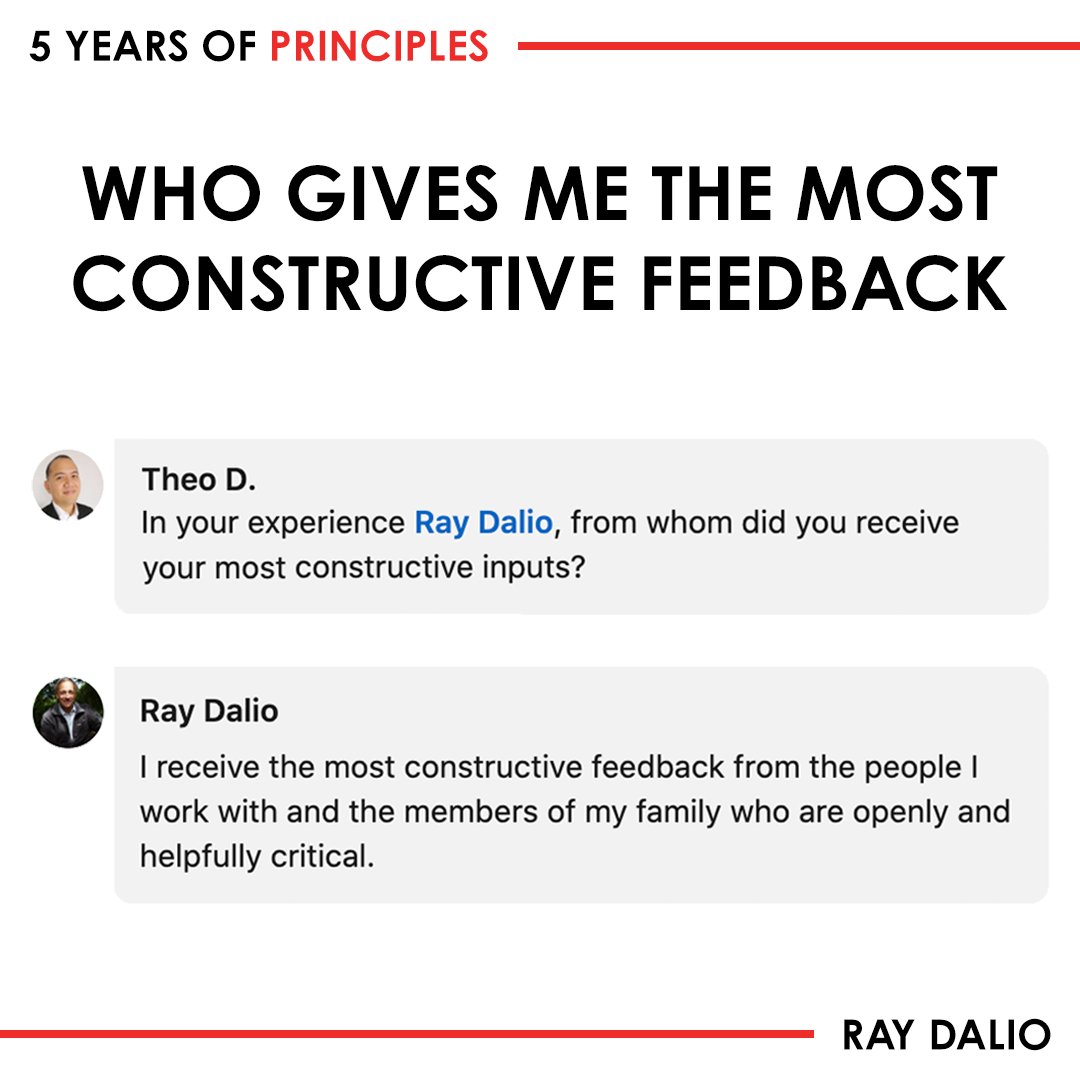 Ray Dalio on X: Many of you have told me you're interested in using your  mistakes to help you evolve, so I'm sharing my principles for learning from  mistakes here. (1/2)  /