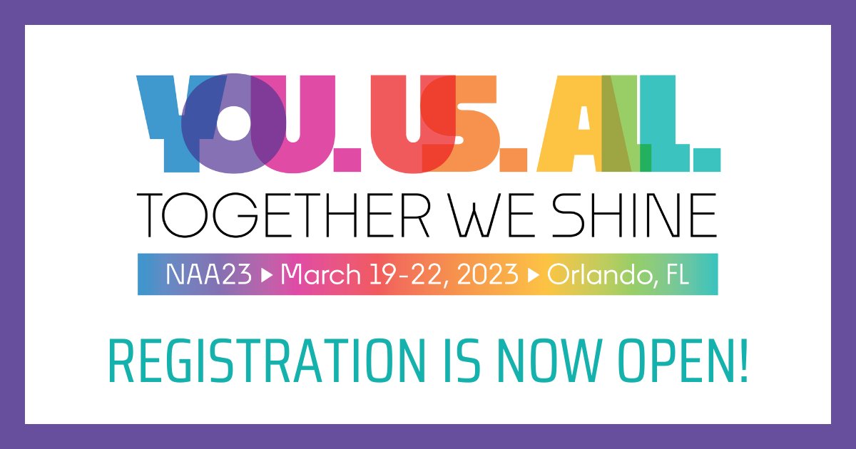 NatlAfterSchool's tweet photo. #OSTprofessionals prepare for sunshine and soul shine at #NAA Convention on March 19-22 in Orlando, Florida. #NAA23 is the space for you, for us, for all, because together, we shine! REGISTER TODAY FOR THE LOWEST AVAILABLE RATE! https://t.co/Zz1cW5onwh https://t.co/5J6fEdZn1t