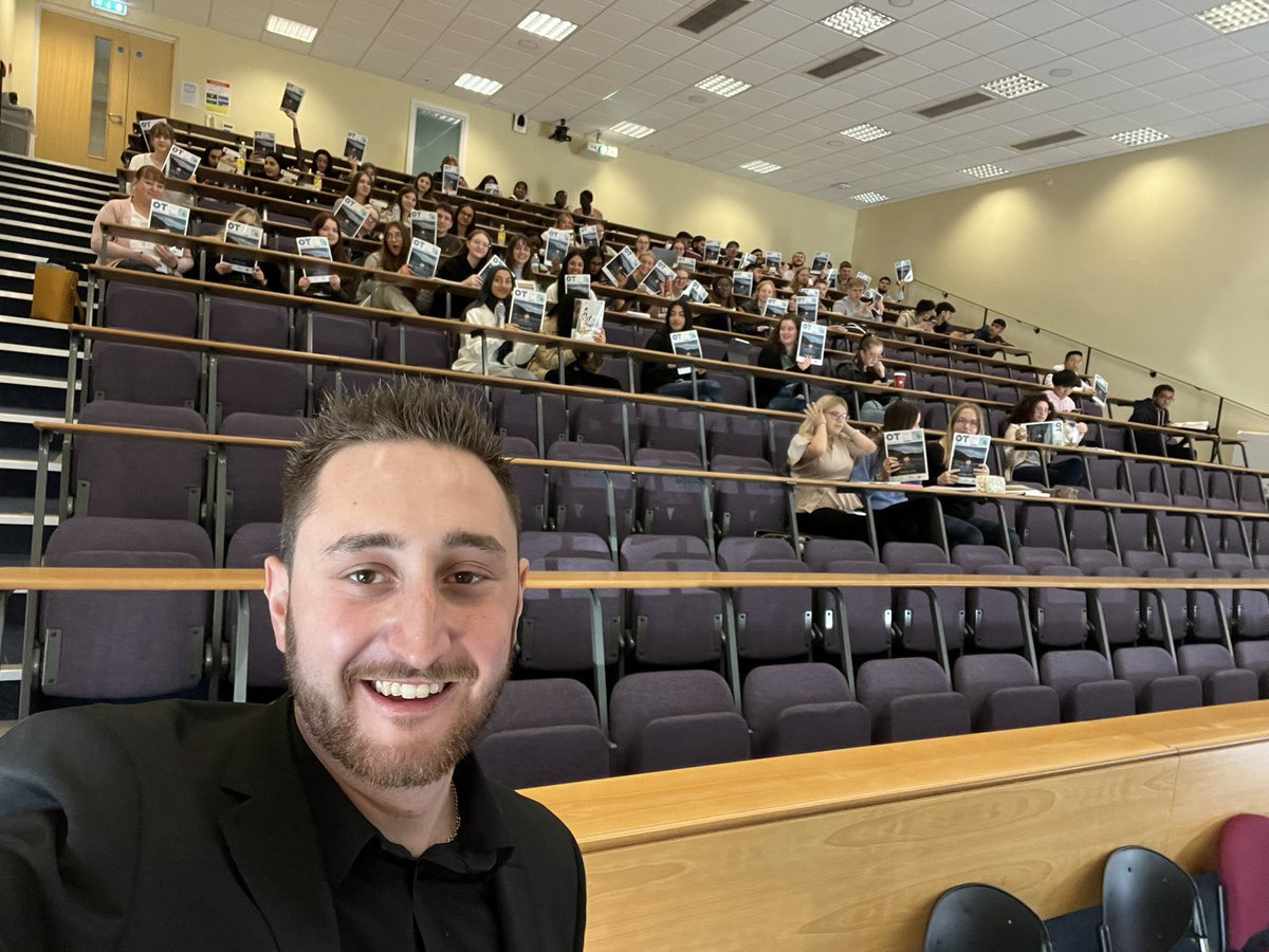 A pleasure to be back at <a href="/PlymUni/">University of Plymouth</a> today on behalf of <a href="/The_AOP/">The AOP</a> to meet 1st year optometry students, welcoming them to their new career and outlining the support on offer from the AOP throughout their studies and career! Great to meet you all! <a href="/PlymOptometry/">OptometryWithPlymUni</a>