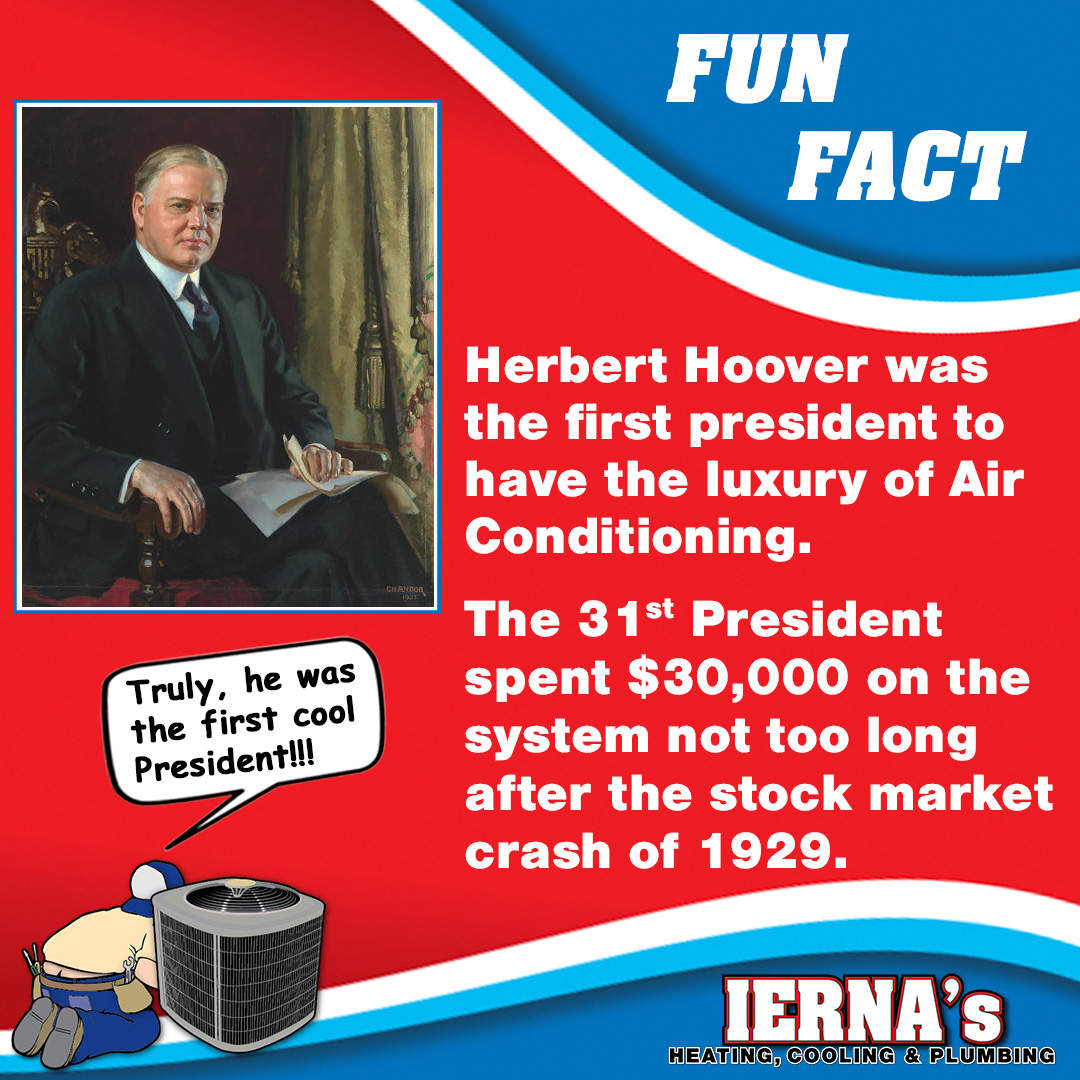 iernaair's tweet photo. Can you imagine running the country during a hot summer day in Washington DC? 
President Herbert Hoover said no way! https://t.co/eerUycMnRb