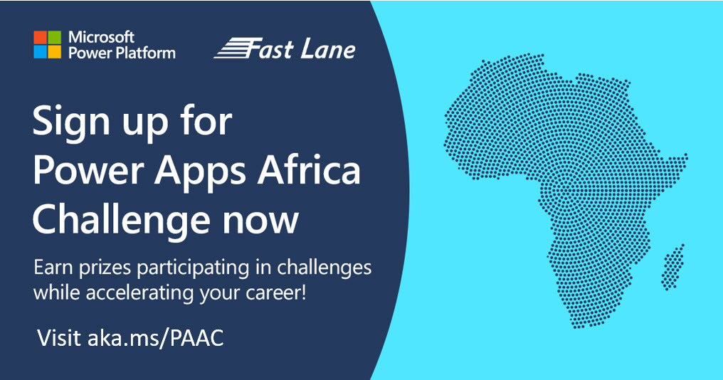Let's do this!! It's time to start the #PowerAppsAfrica challenge and have some fun becoming a certified Power Platform App Maker.  Visit aka.ms/PAAC to register now. Space is limited! #PowerApps #PowerPlatform #PowerAddicts #MicrosoftSkills