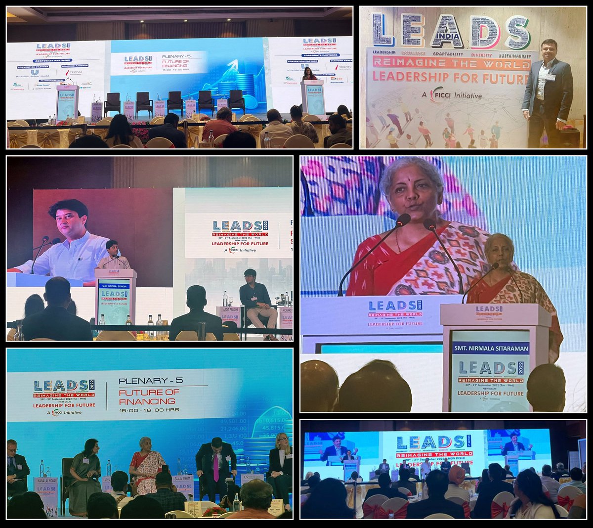 OpenEyesTech's tweet image. What a day! 
In today’s inaugural Session of #LEADS2022, we saw a confluence of global leaders who shared their vision of Innovation and Business Growth.
#openeyestech @nsitharaman @JM_Scindia #FICCI #LeadershipForFuture