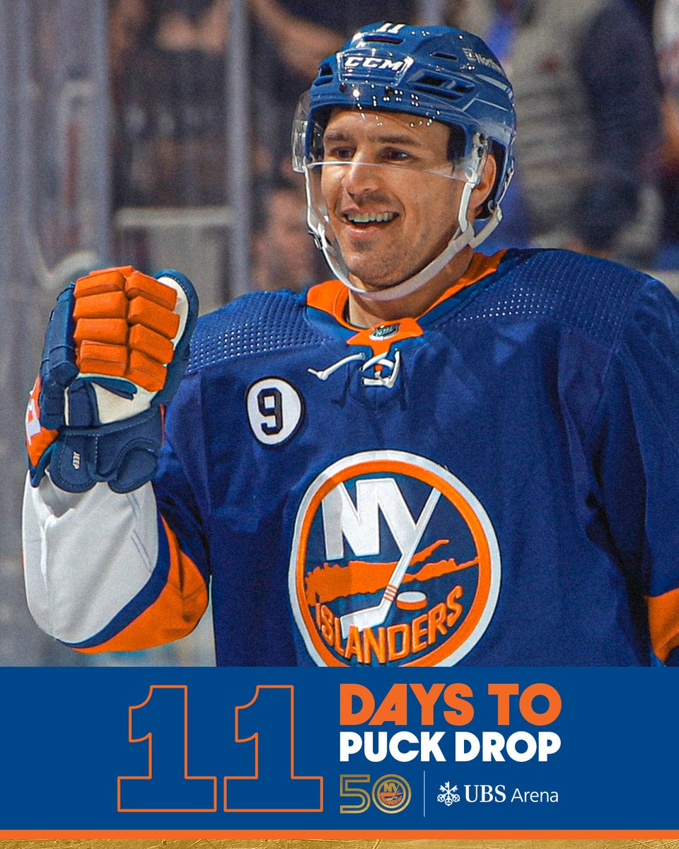 NYIslanders's tweet photo. #Isles Hockey is back in eleven days! 

RT to win an autographed Parise puck. 

🎟: https://t.co/lxgRsqRj5E https://t.co/pIwD9XZ0Rv