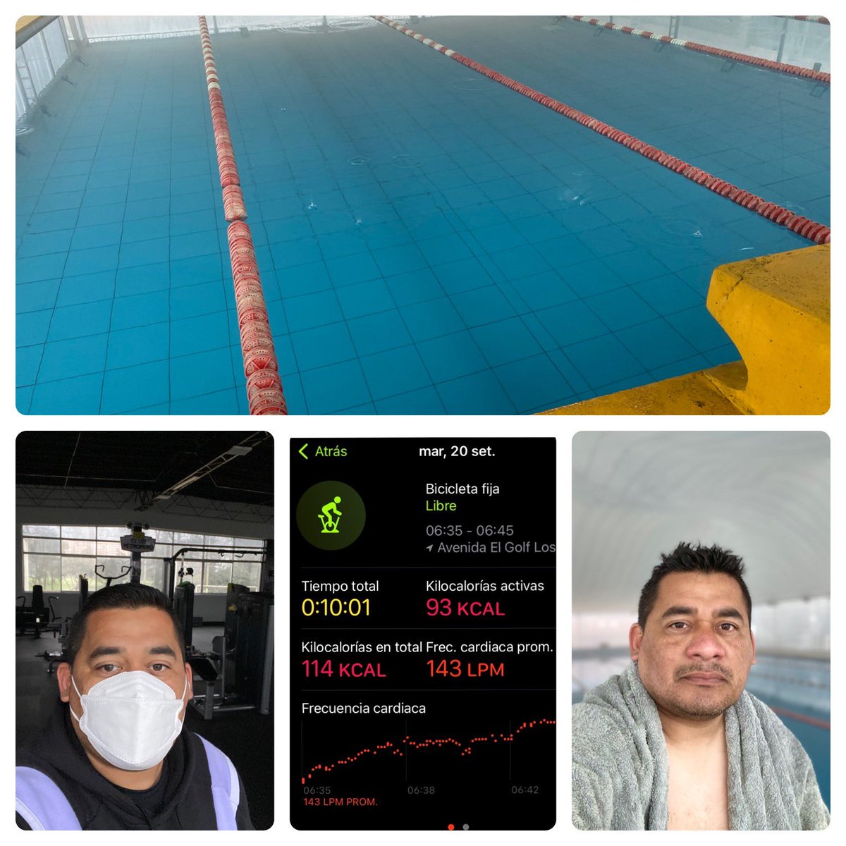 RobertJuniorFl2's tweet photo. Resumen día 1:
10 min de elíptica
30 min de máquinas
10 min de bici estacionaria
30 min de piscina
Orgulloso de mí. Me merezco un pan con chicharrón del Chinito 🤣🤣🤣
#Reset #BackToSports https://t.co/0AyddMojyR
