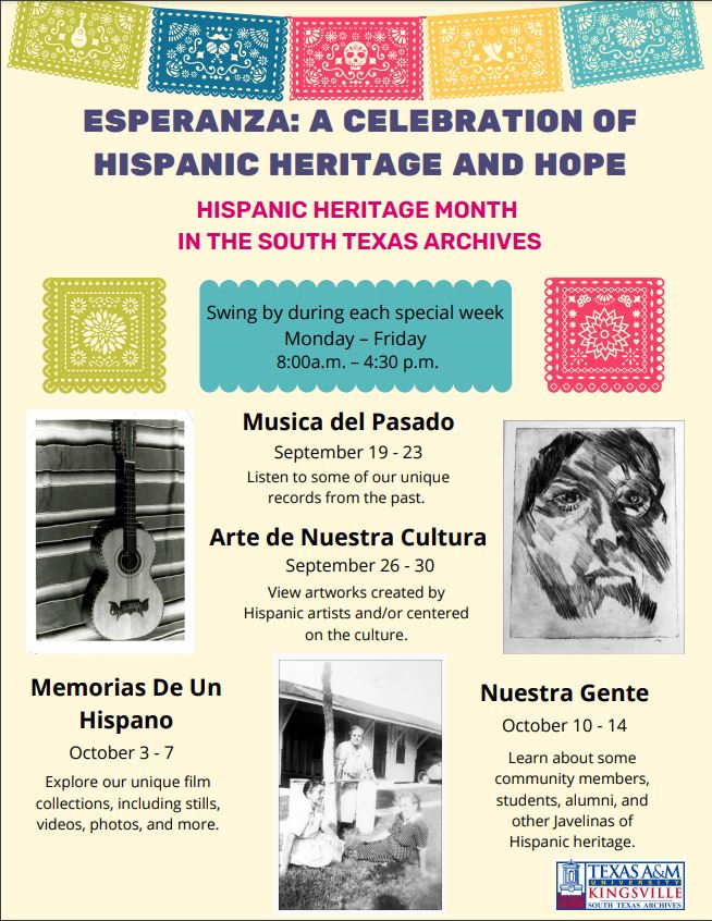 tamuksta's tweet photo. Come celebrate music with us in the South Texas Archives! We are listening to records and CDs, browsing through photos, and reading all kinds of cool documents from some of our unique music collections. #TAMUK https://t.co/ppikodPjLU