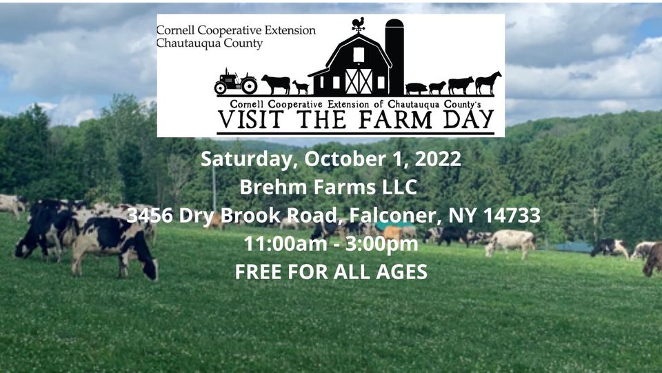 It's your chance to #experience &amp; visit the farm. Take a guided walking tour of a working dairy farm, pet baby
calves, learn how cows are milked, ask questions, and see tractors and equipment.
#AGinCHQ #FarmCHQ #LocalFarms #ThankAFarmer
fb.me/e/25z2jYps9