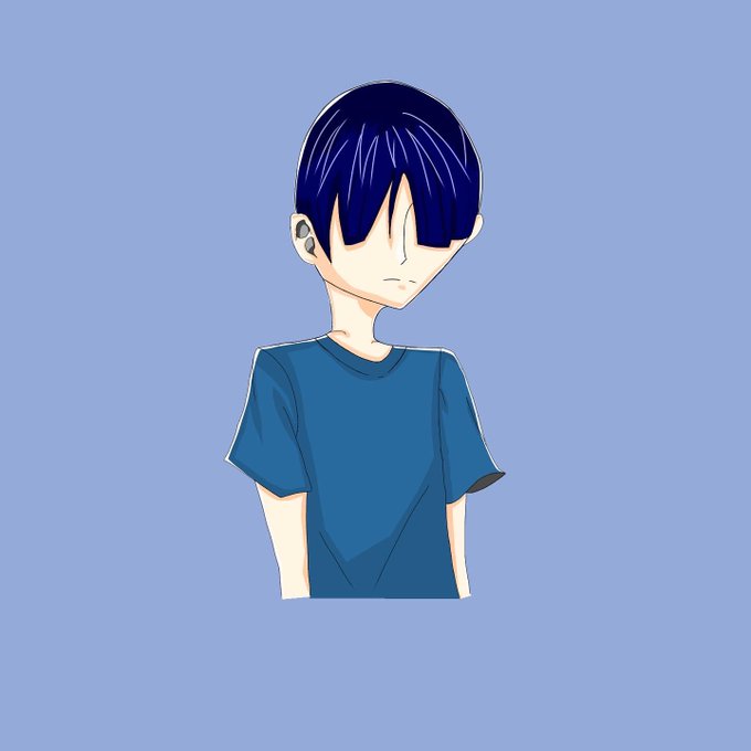 青髪男子のtwitterイラスト検索結果