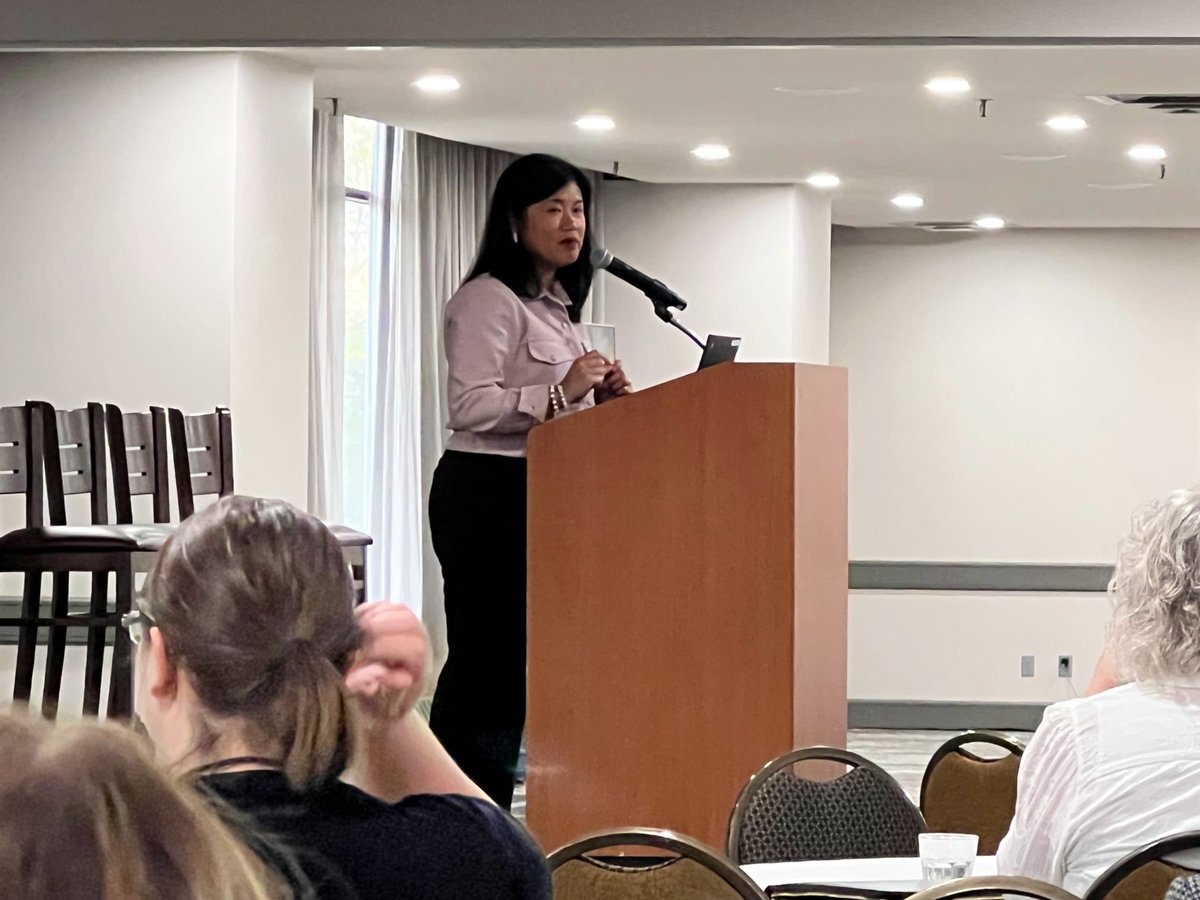 PRSANebraska's tweet photo. LeeAnn Rasachak of @WomenVenture is starting the morning off at the @PRSAMidwest Conference, sharing about the path to the c-suite. She says to let go of your ego, expectations and everything you thought you knew was right. #PRSAMDC #TCShakeup #PRSANE https://t.co/QIMYt9czs7
