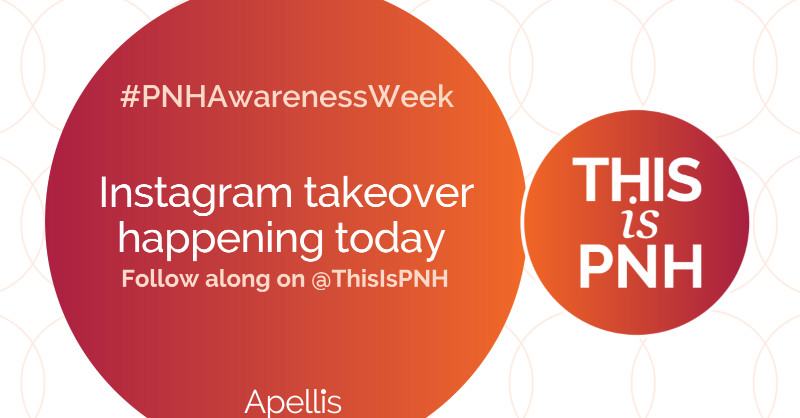 ApellisPharma's tweet photo. It’s #PNHAwarenessWeek! 

Learn more about the impact of paroxysmal nocturnal hemoglobinuria from a #PNH patient, who is “taking over” the @ ThisIsPNH Instagram page.

Check it out!
