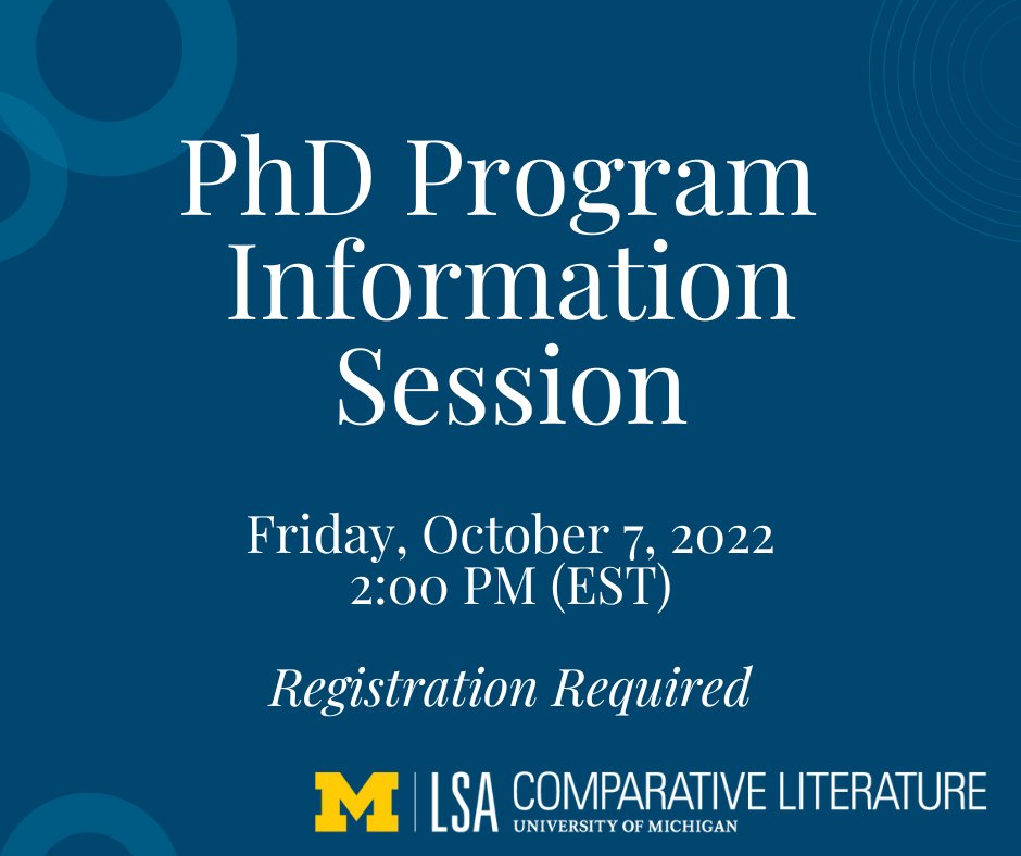 U-M Comparative Literature tweet media