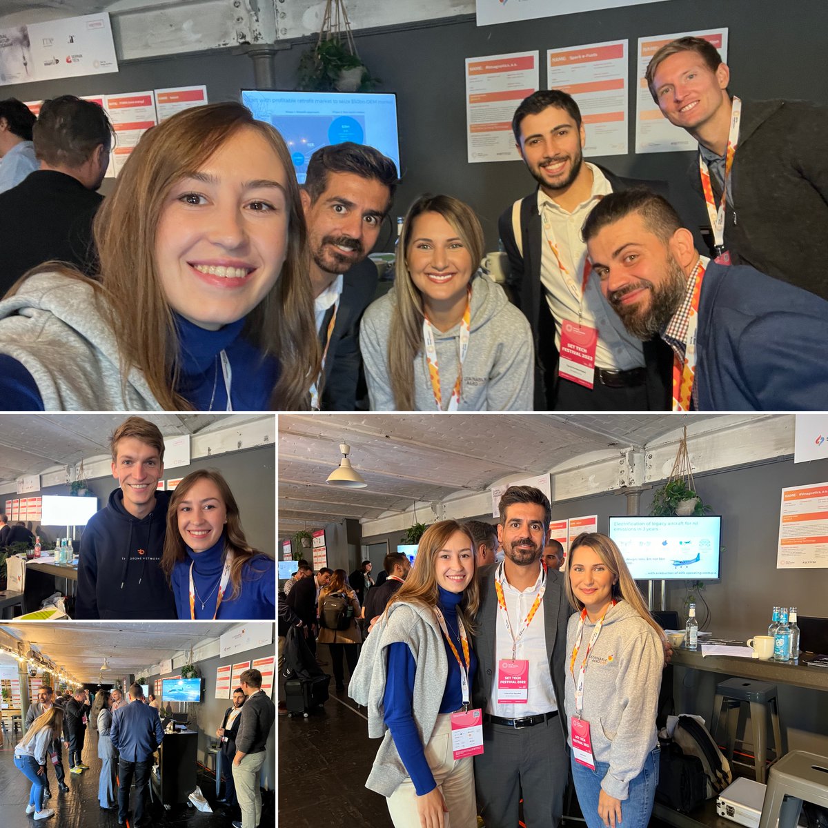 aero_lab's tweet photo. What a #startup spirit we have today at #SETTF22!🙌
3 ventures from the Lab, @RVmagnetics, Spark e-Fuels and Dovetail came together to the festival @dena_news!

Networking, exchanging the ideas about #sustainable #aviation..and even meeting our 2nd Year graduate - @BeagleSystems! https://t.co/w7HCHCTuE6