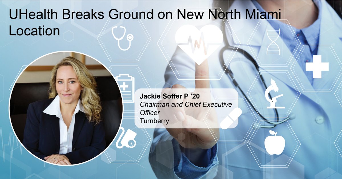 Congrats to #CREF board member Jackie Soffer P ’20, chairman and CEO, Turnberry as the company’s joint venture to open a world-class medical center at SoLé Mia, North Miami, breaks ground! physician-news.umiamihealth.org/uhealth-breaks…