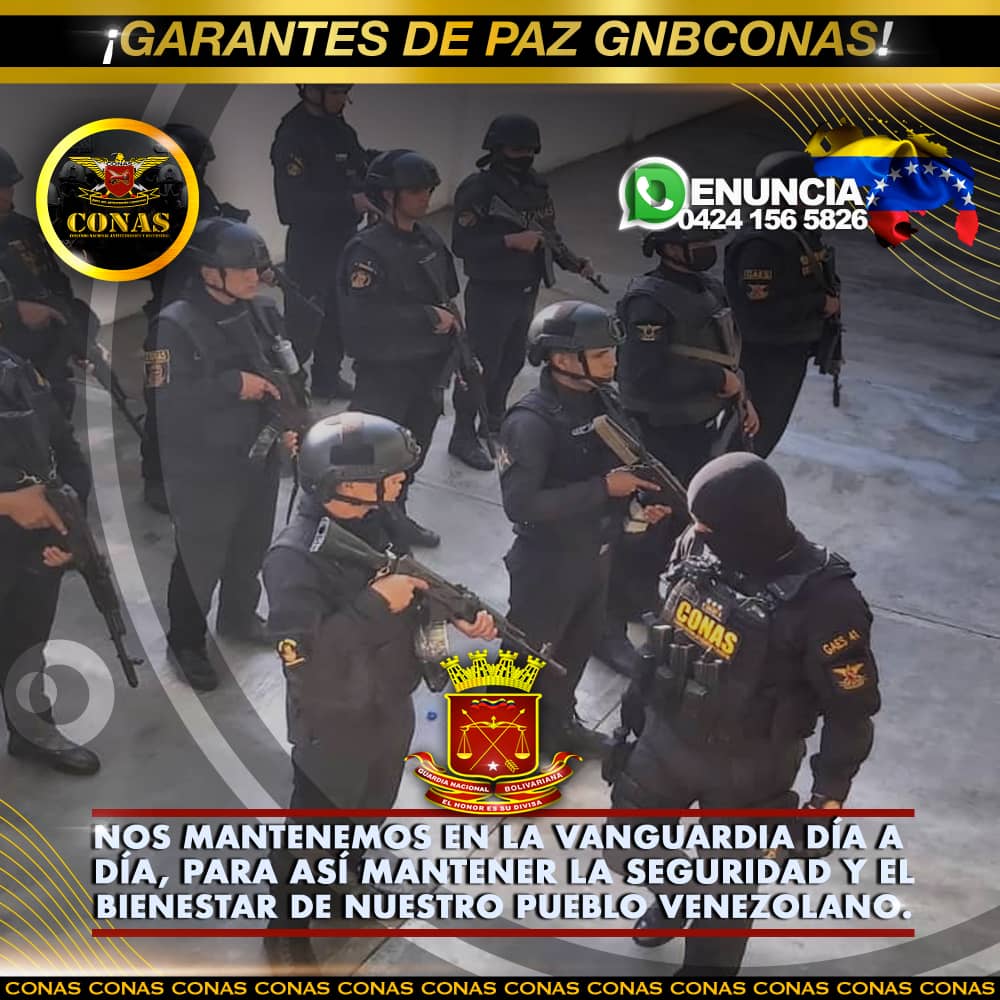 #16Sep En la #GNB #CONAS nos encontramos en la vanguardia. #InvictaFANB Atentos a las necesidades del Pueblo. #GAESBOLIVAR #GNBGuardianesDelPueblo  ¡Siempre Vencedores! #InicioDeAñoEscolarVictorioso @ZODIBOLIVAR62