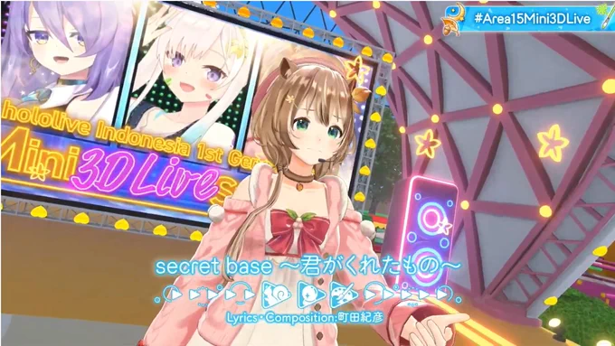 リスちゃんイオフィちゃんで『secret base』泣きそう…#Area15Mini3DLive 
