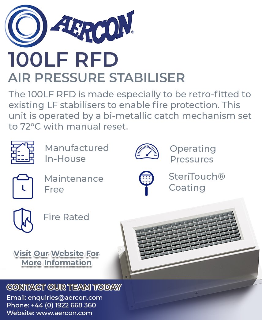 aerconltd's tweet photo. The 100LF RFD is #retrofitted to existing LF #stabilisers to enable fire protection.
- Manufactured in-house
- Maintenance-free
- Fire-rated
- Operating pressures
- Steritouch coating
Email: enquiries@aercon.com
Website: https://t.co/V4MbgAB7zO
#airpressurecontrolvalves #vales https://t.co/IXCttrYWIo