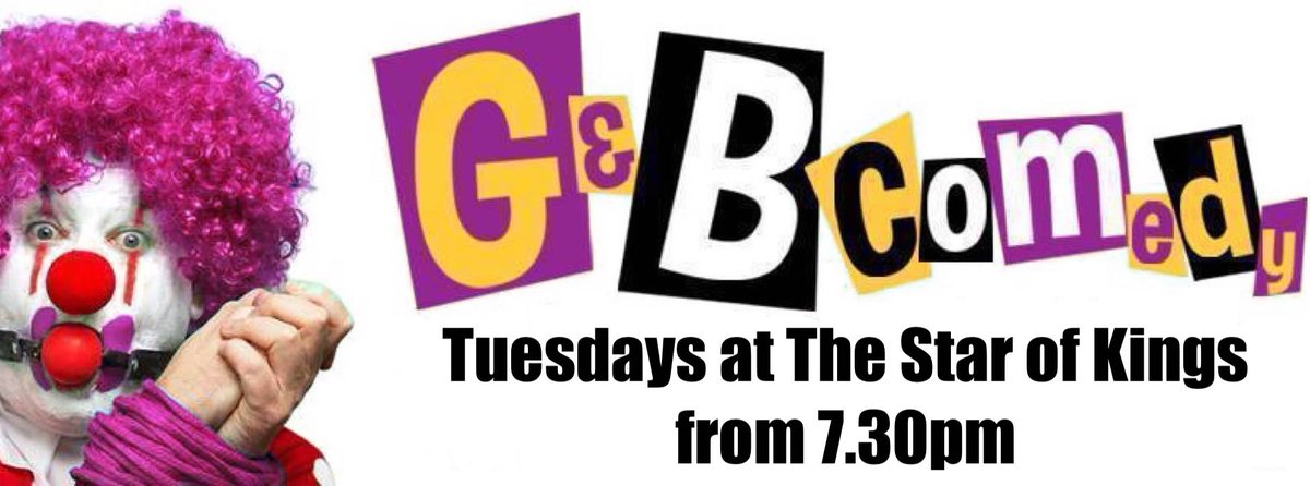 GABcomedy's tweet photo. Headlining at @Starofkings this evening we've the hilarious @GHoustonComedy and the utterly brilliant Caroline Madds. Your MC is G&amp;B's very own @barbarasvoices 
Show starts at 7.30pm
#comedy #standup #standupcomedy #StarOfKings https://t.co/wm7aHGX9Cp