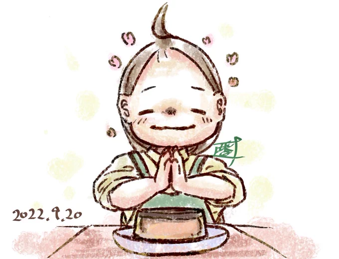 京都の美味しい思い出かぼちゃプリンが濃厚で最高#香辛料シナモン #絵描きさんと繋がりたい #絵師さんフォロバ100 #香モンエッセイ漫画 